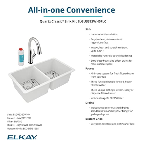 Elkay ELGU3322 Quartz Classic 33
