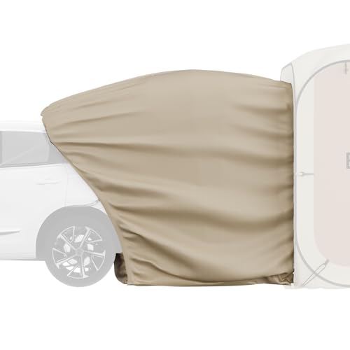 EAST OAK Pop Up Canopy Tent with Mesh Walls | Outdoor Screen House with 4/6 Sunshades | Waterproof Gazebo with Carry Bag | Portable Shelter for Camping, Patio, and Beach | Beige