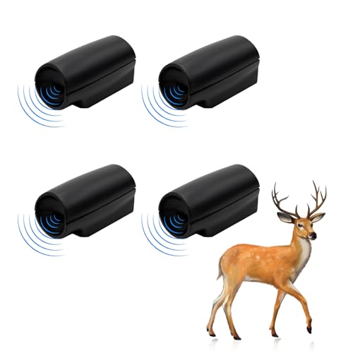 Kewucn 4 PCS Deer Whistles for Car, Auto Deer Repellent Warning Devices Horn Sensor to Avoid Collisions, Save a Deer Whistles Animal Alert for Outdoor Driving, Car Accessories