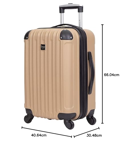 Travelers Club Midtown Hardside Luggage Travel, Black, 4-Piece Set