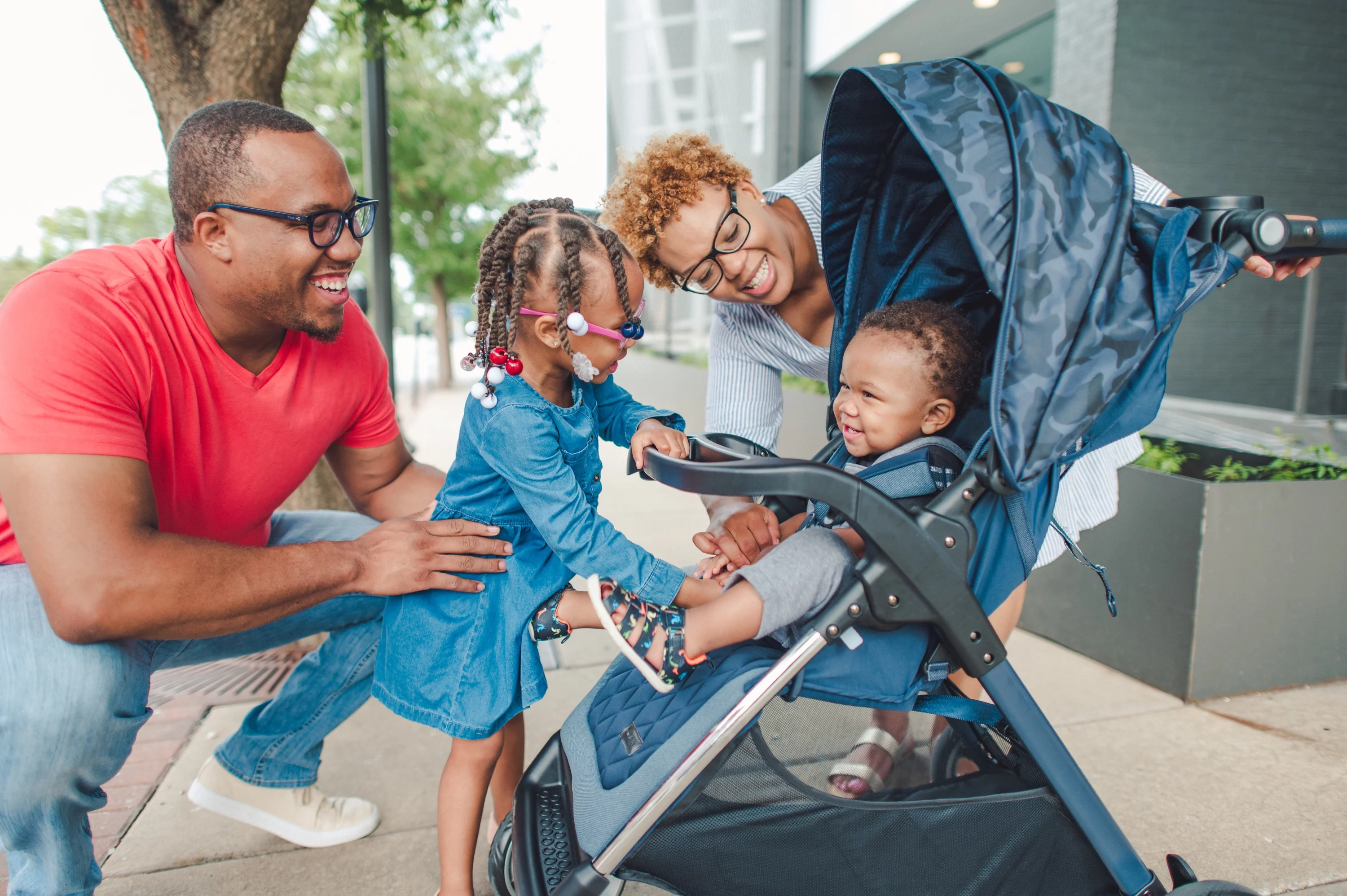 Monbebe Travel System Stroller & Infant Car Seat - Navy Camo