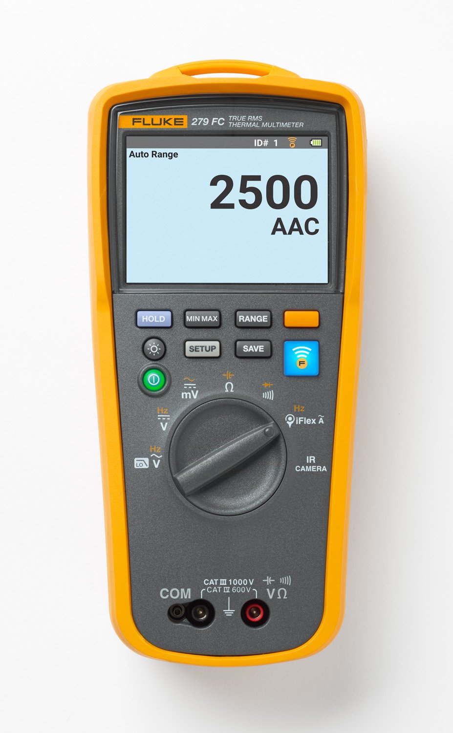 Fluke 279FC Wireless TRMS Thermal Multimeter, Full-Featured Digital with Built-in Thermal Imager and Iflex Compatibility