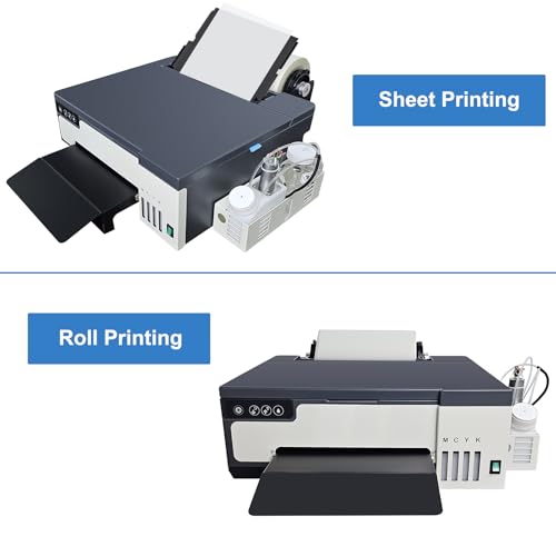 DTF Printer Machine - with XP600 Printhead, Faster Speed Higher Resolution 5760 * 1440dpi, T Shirt Printer DTF Transfer Machine with Roll Feeder, White Ink Mixing System (L8050)