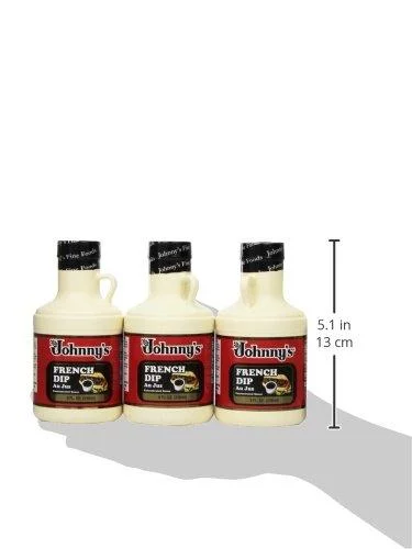 Johnny's Concentrated French Dip Au Jus Sauce, 8 oz (Pack of 6)