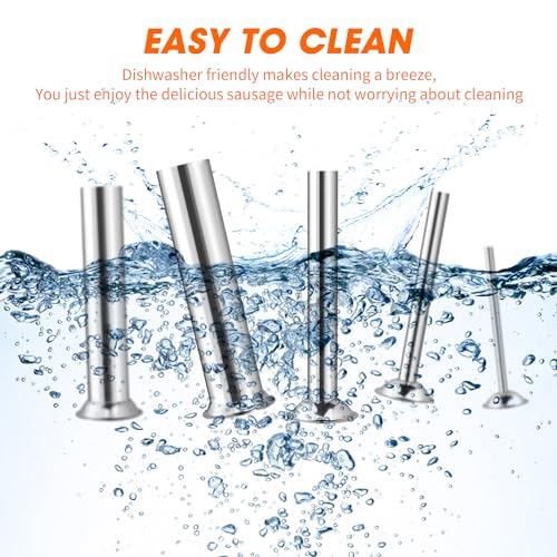 Hakka Commercial 22LB Stainless Steel Electric Sausage Stuffer and Vertical Sausage Filling Maker