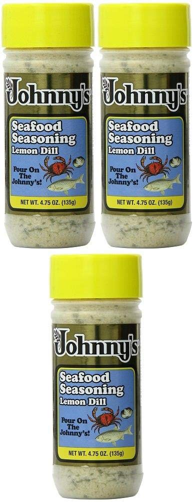 Johnny's Lemon Dill (Original Seafood Seasoning) 4.75oz bottle Pack of 3