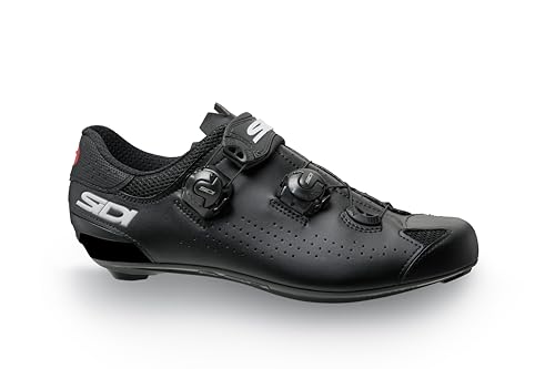 Sidi | Cycling Shoes, Professional Men's Road Bike Shoes Genius 10, Carbon Sole, Innovative Soft Instep Closure System, Integrated Heel, Stiffness Sole 6