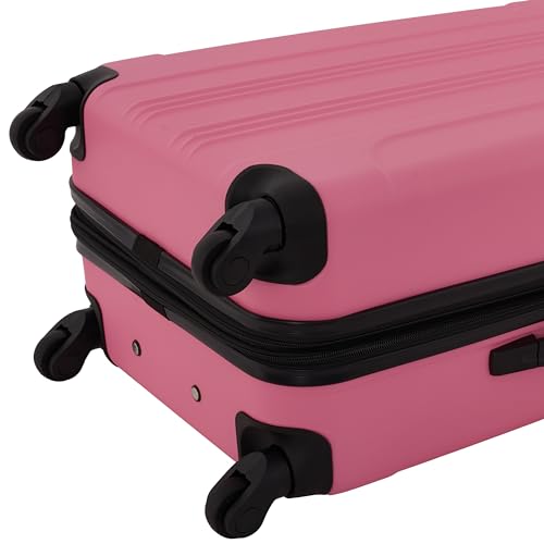 Travelers Club Chicago Hardside Expandable Spinner Luggage, Teal, 20