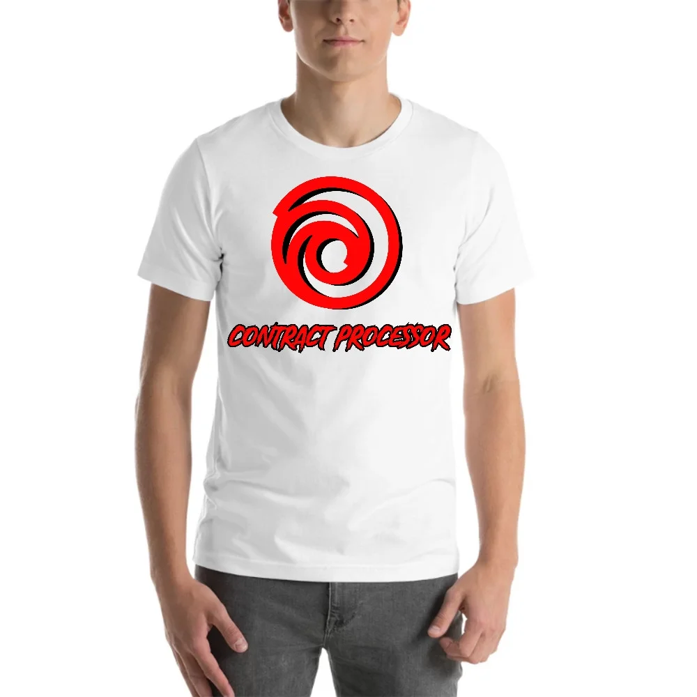 L Contract Processor Cali Design  Short Sleeve Cotton T-Shirt By Undefined Gifts