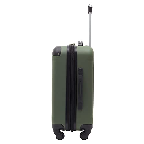 Travelers Club Chicago Hardside Expandable Spinner Luggage, Teal, 20