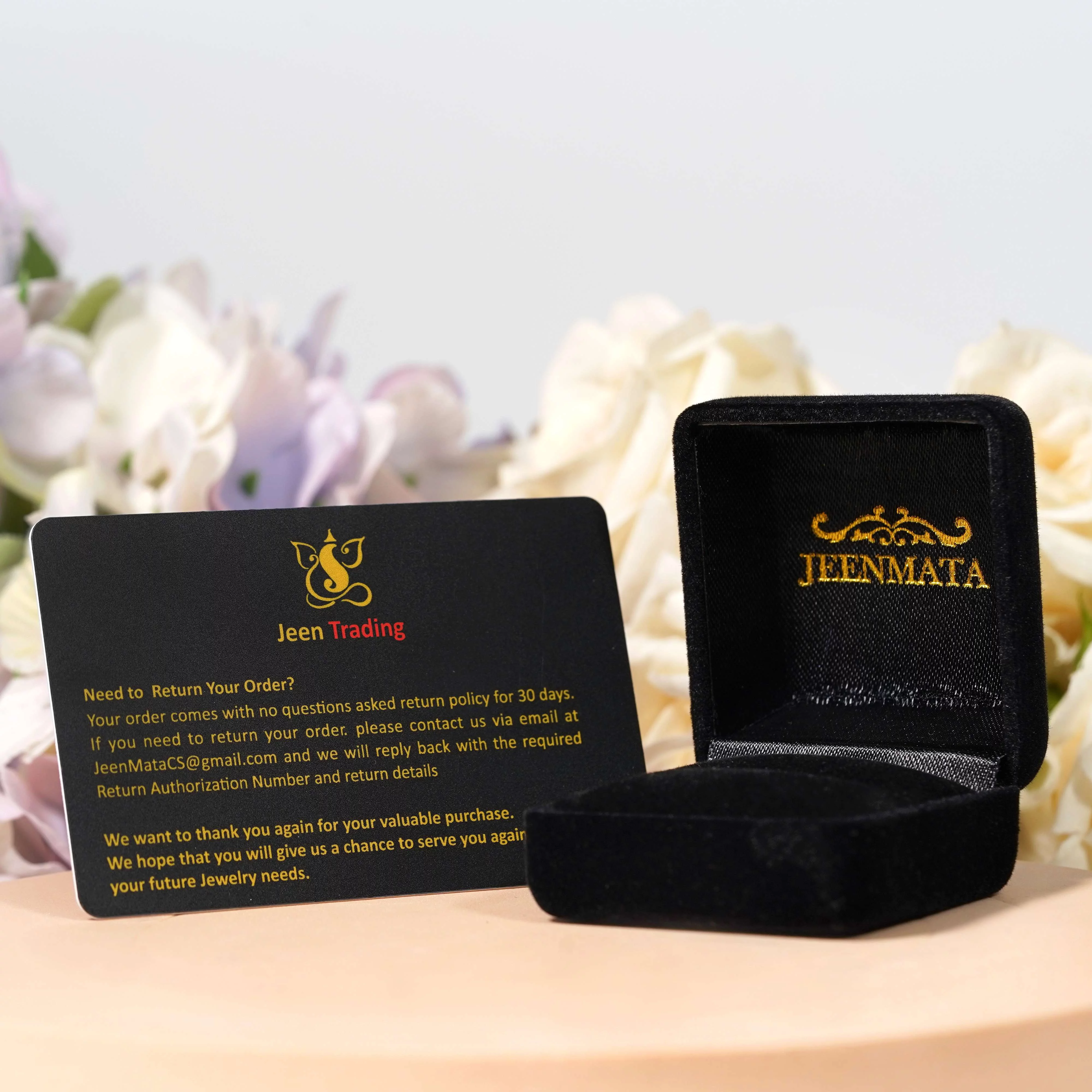 JeenMata 1 Carat infinity Round cut Moissanite Engagement Ring in 18k Rose Gold Over Silver