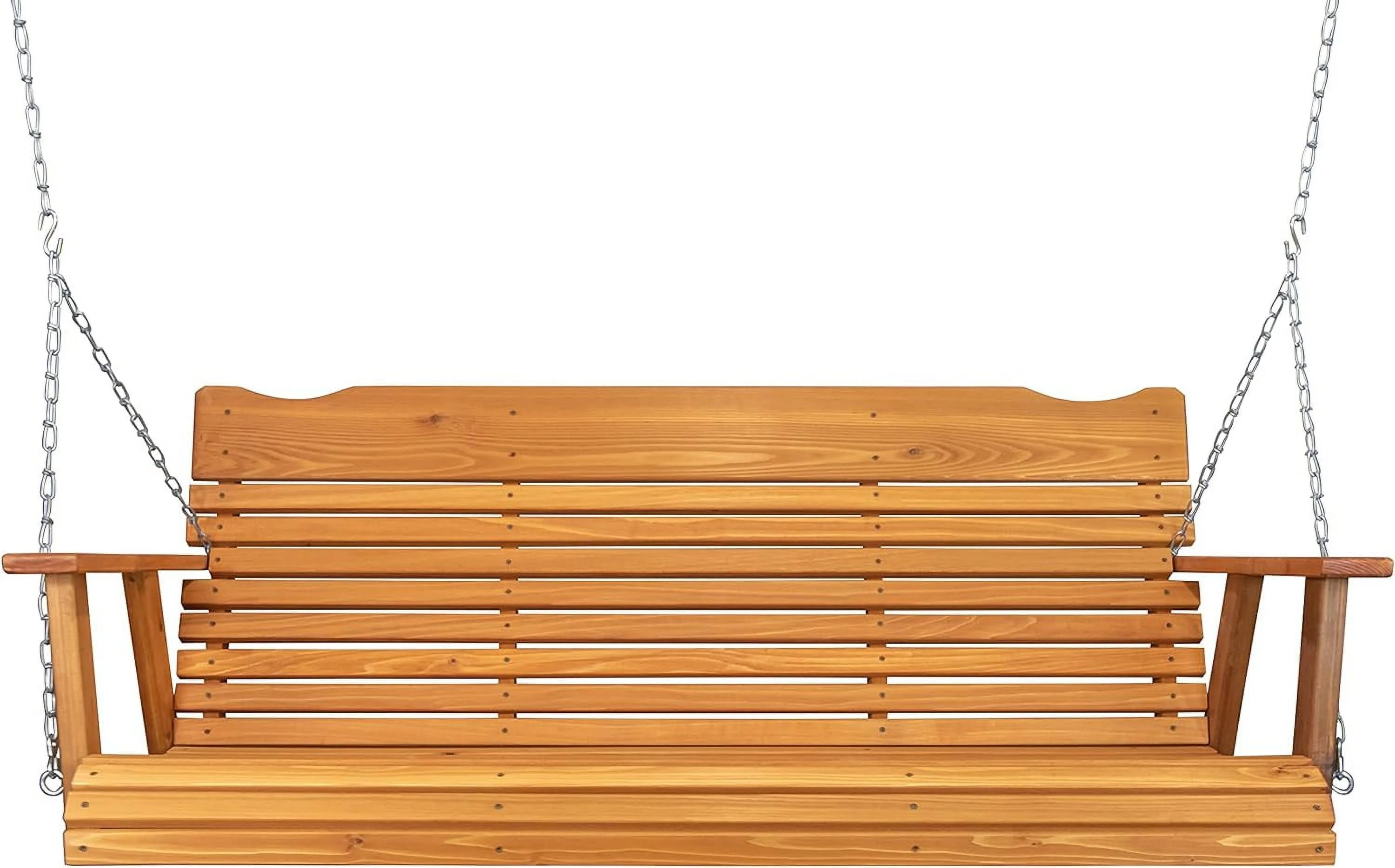 Rustic Finished 5' Cedar Porch Swing, Amish Crafted