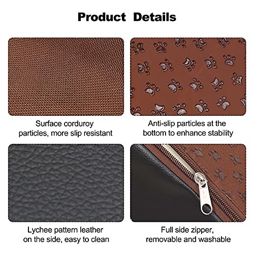 Pet Stairs, Washable & Zippered Cover Removable Pet Ramp, High Density Sponge Dog Stairs(2 Tiers Pet Stair, Black)