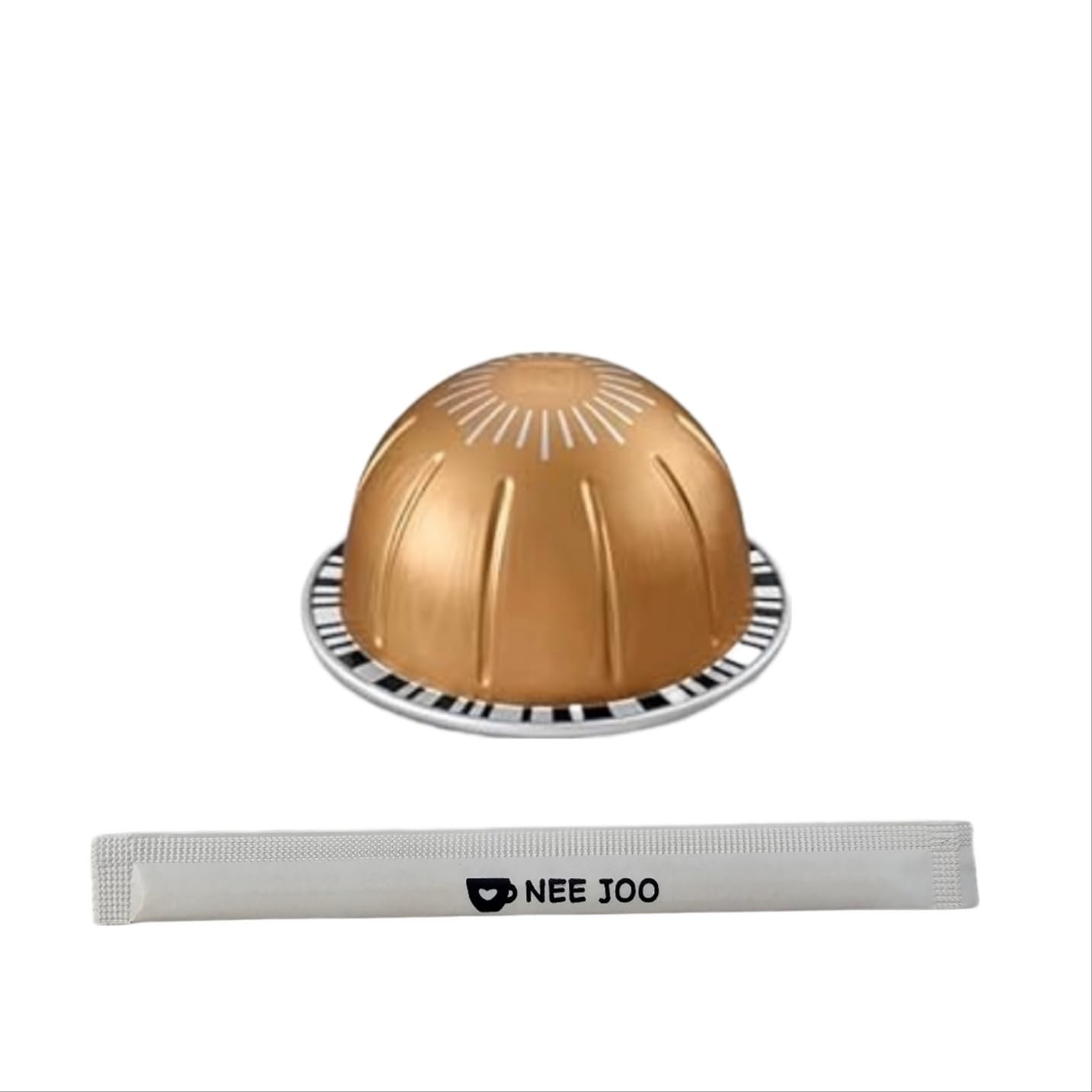 Melozio 10 Capsules Pods, 10 Count (Pack of 1), Capsules coffee with NEEJOO stir stick