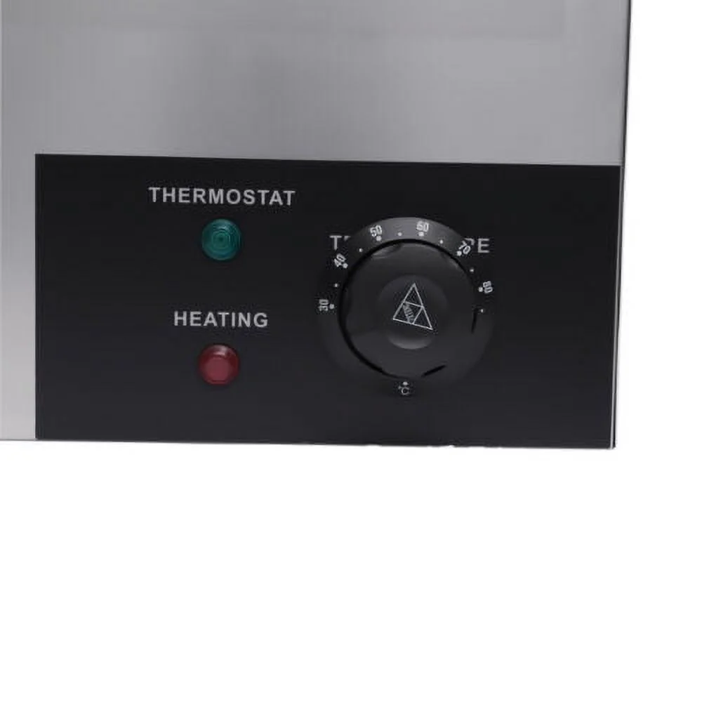 600W 110V Bain Marie 6 Pots Pans Commercial Buffet Food Warmer Stainless Steel