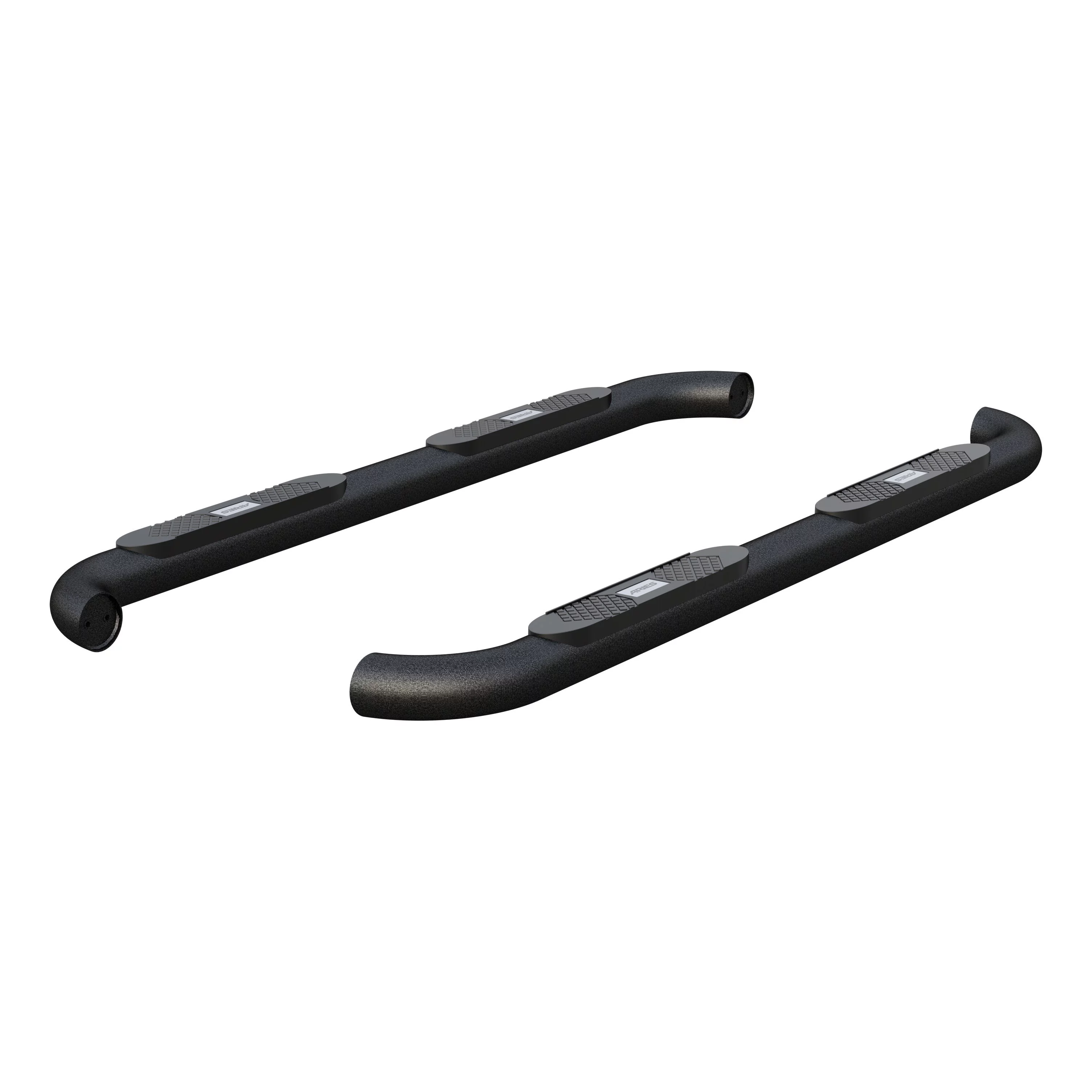 ARIES AL235041 Big Step 4-Inch Round Black Aluminum Nerf Bars, Select Dodge, Ram 1500, 2500, 3500