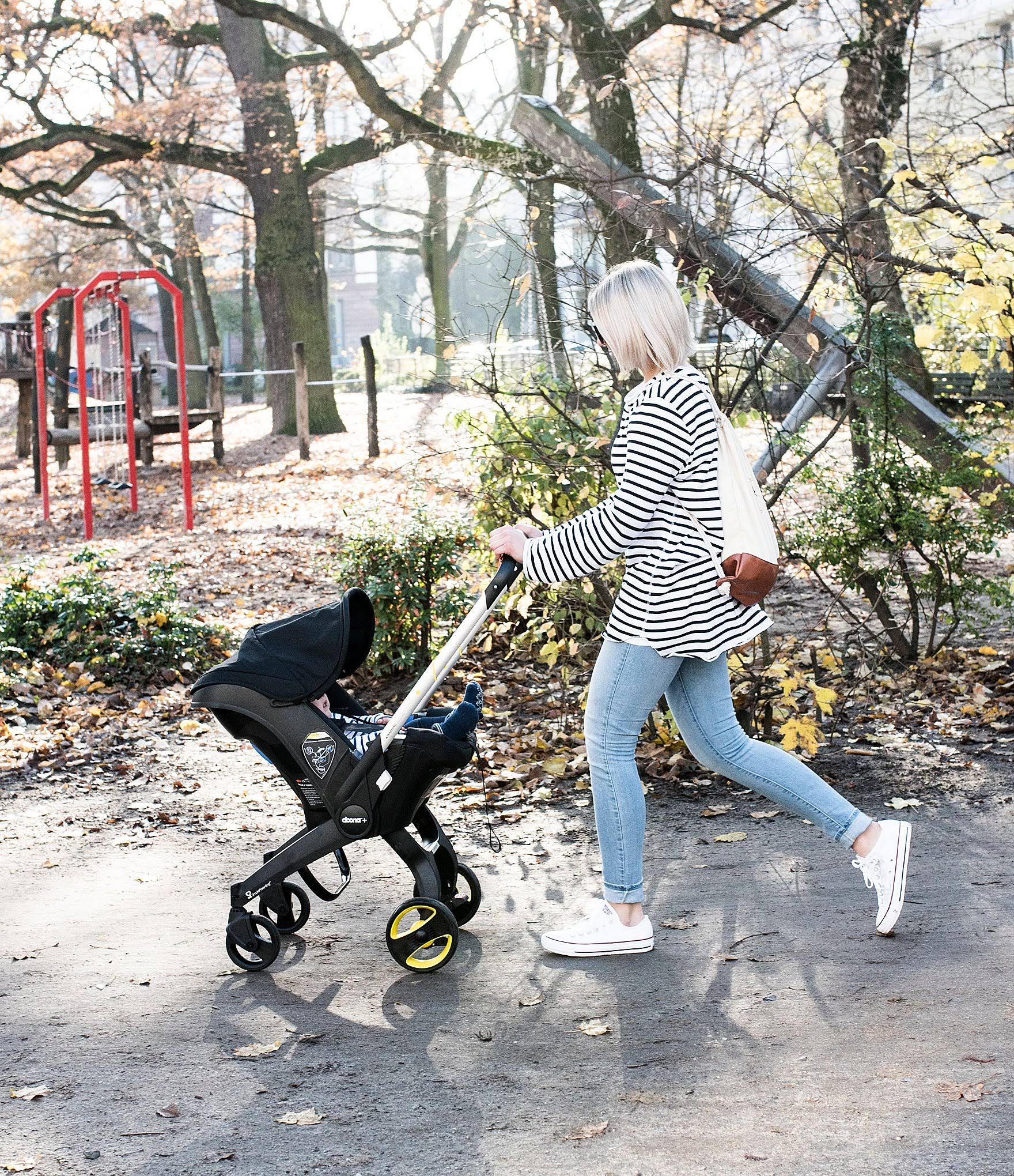 Doona Infant Car Seat Stroller with Base Nitro Black