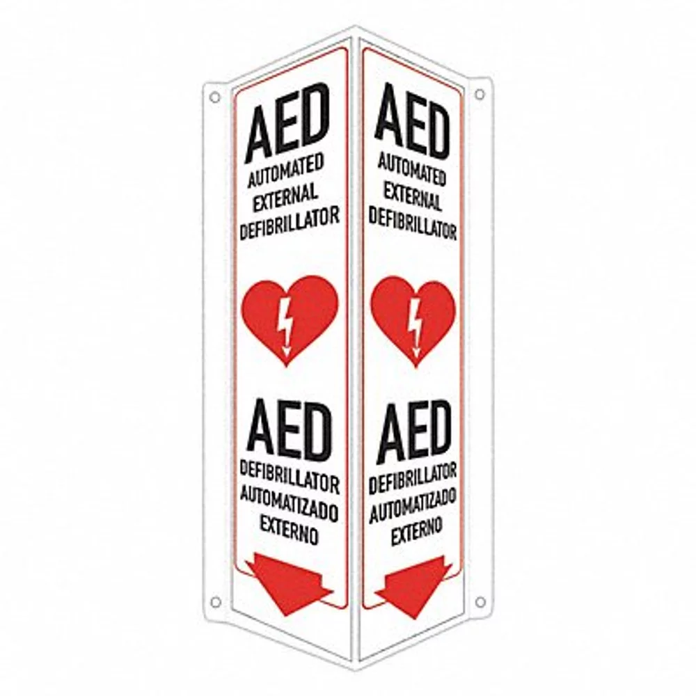 Lyle Safety Sign,18 in x 8 in x 3 in,Aluminum LCVB-0045-NA_4x18 LCVB-0045-NA_4x18 ZO-G5130111