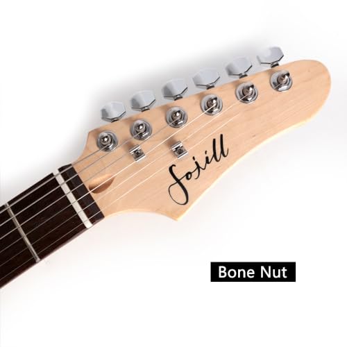 39 Inch Electric Guitar Phoenix Body Maple Neck Rosewood Fretboard With Gig Bag (Pink)