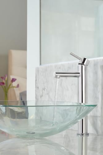Moen Align Chrome One-Handle Single Hole Modern Vessel Sink Bathroom Faucet, 6192