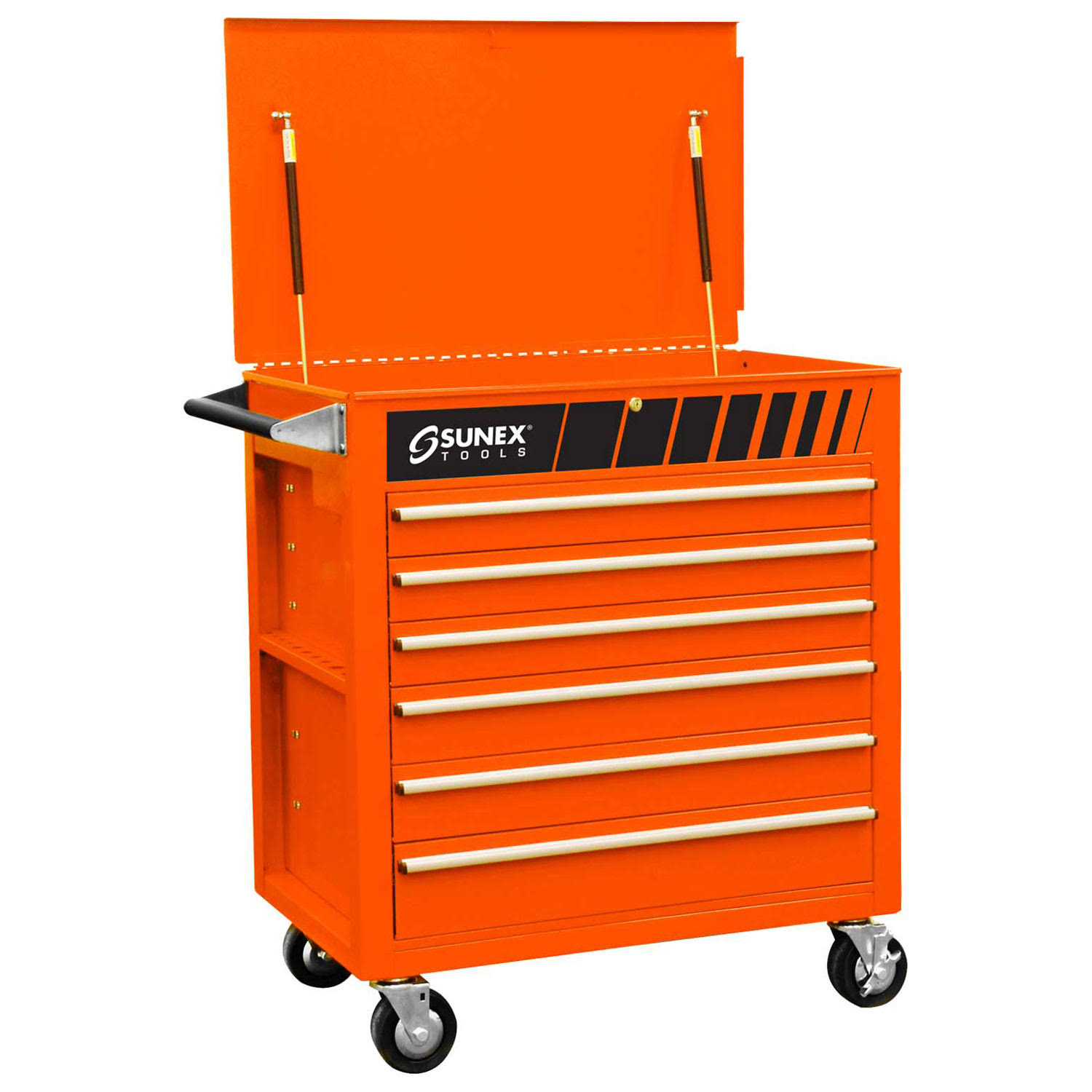 Sunex Premium Full 6-Drawer Service Cart, Green