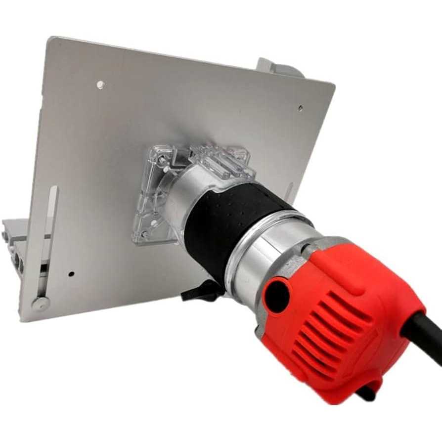 Aluminum Router Table Insert Plate W/Miter Gauge for Woodworking Benches Table Saw Multifunctional Trimmer Engraving Machine - Shop Hardware Tools Online Store