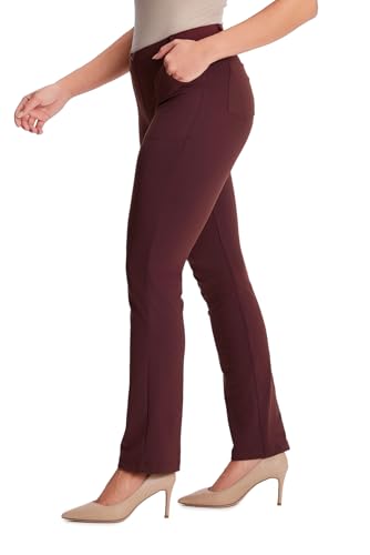 Yogipace,Belt Loops,Women's Petite/Regular/Tall Straight Leg Yoga Dress Pants