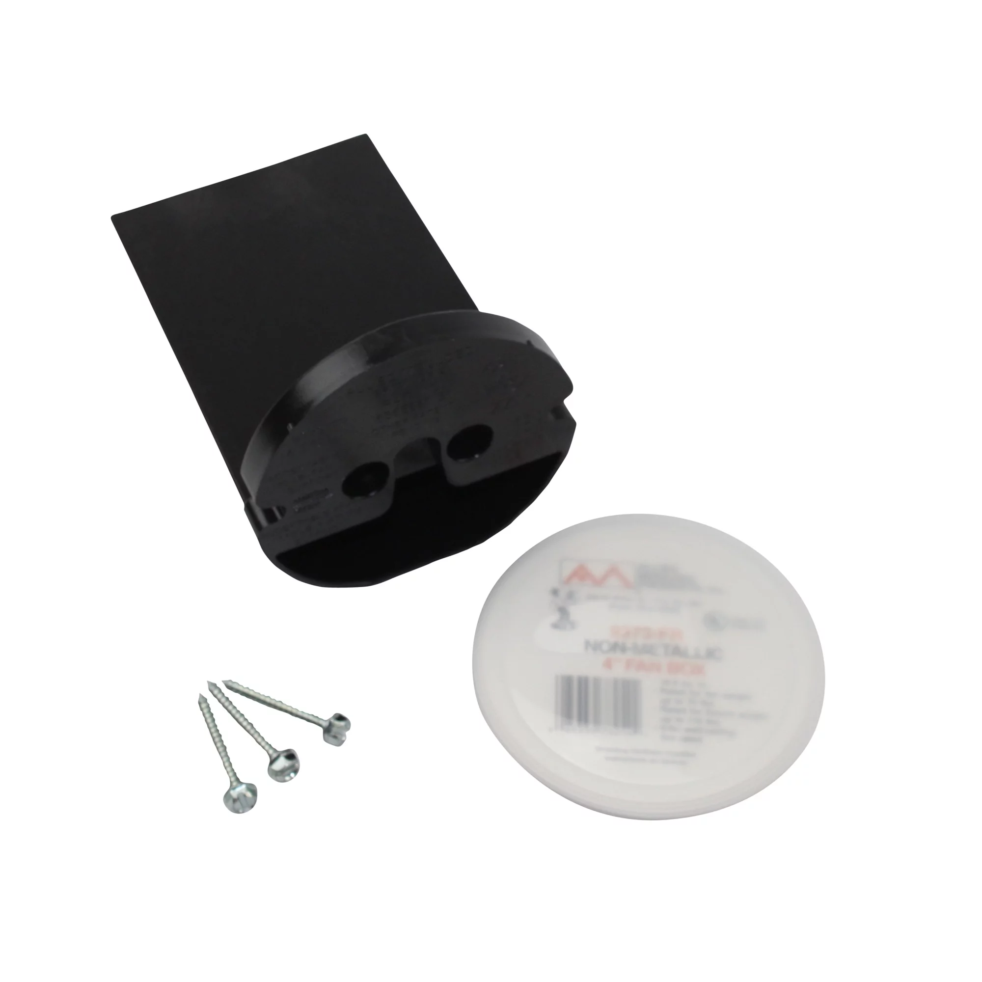 Allied Moulded 9373-Fr Speed Klamps Round Fan Box; 6 Inch Depth Polycarbonate 16.5 Cubic-Inch Black