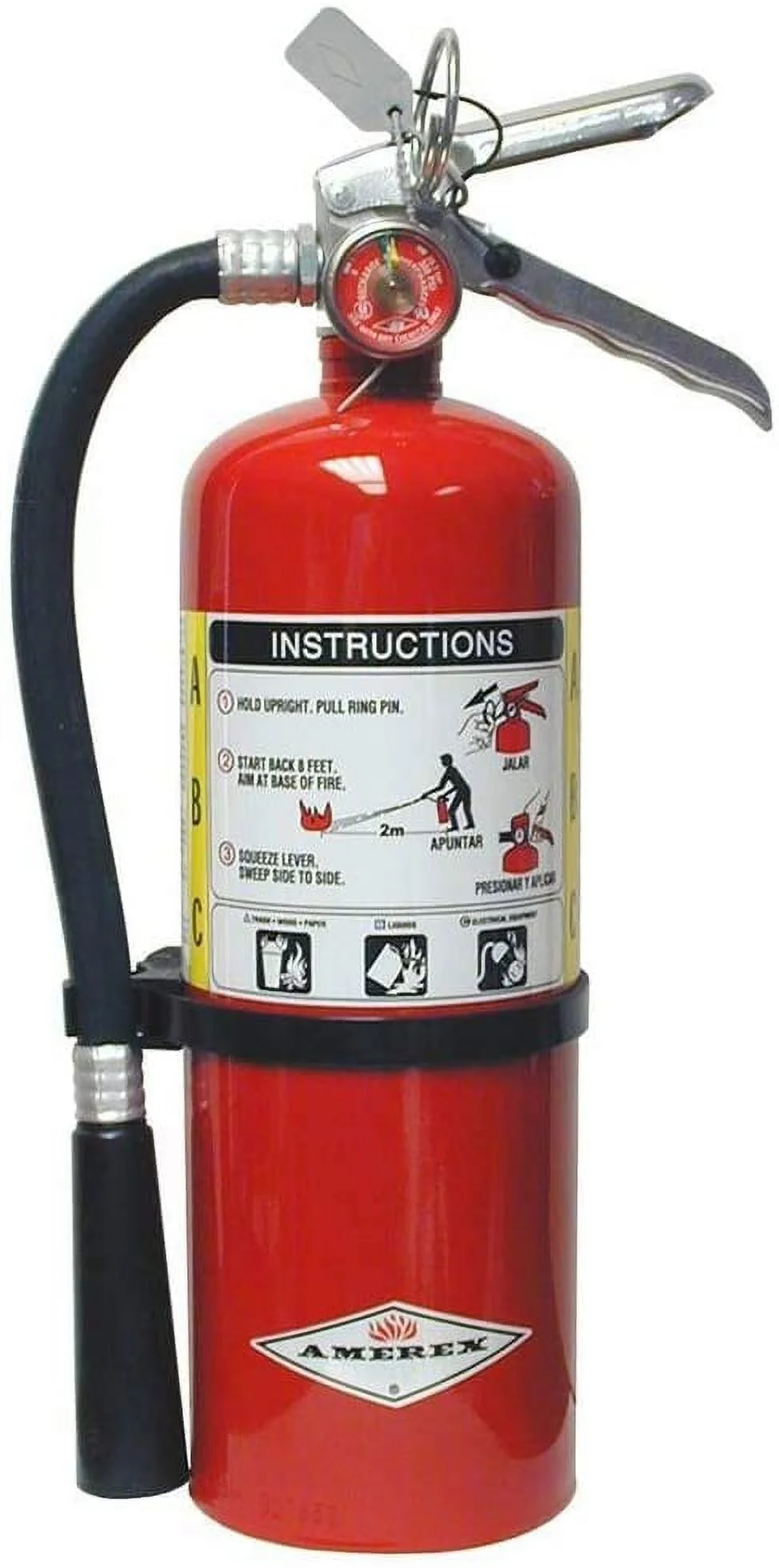 Amerex B500, 5lb ABC Dry Chemical Class A B C Fire Extinguisher (6 Pack)