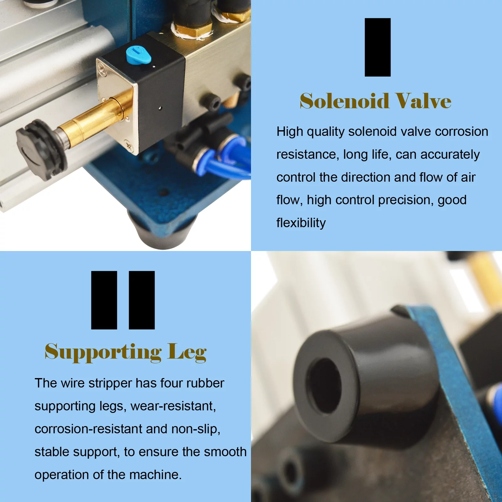 Techtongda 3F Pneumatic Peeling Machine Electric Wire Stripping Machine Copper Cable Stripper Recycle