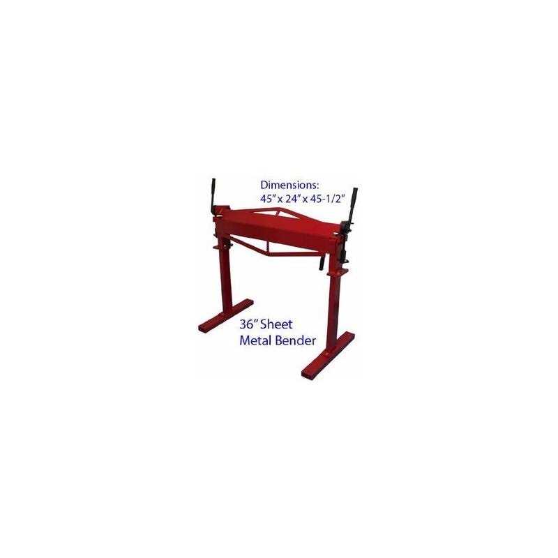 Central Machinery 36 in. Bending Brake with Stand Hardware