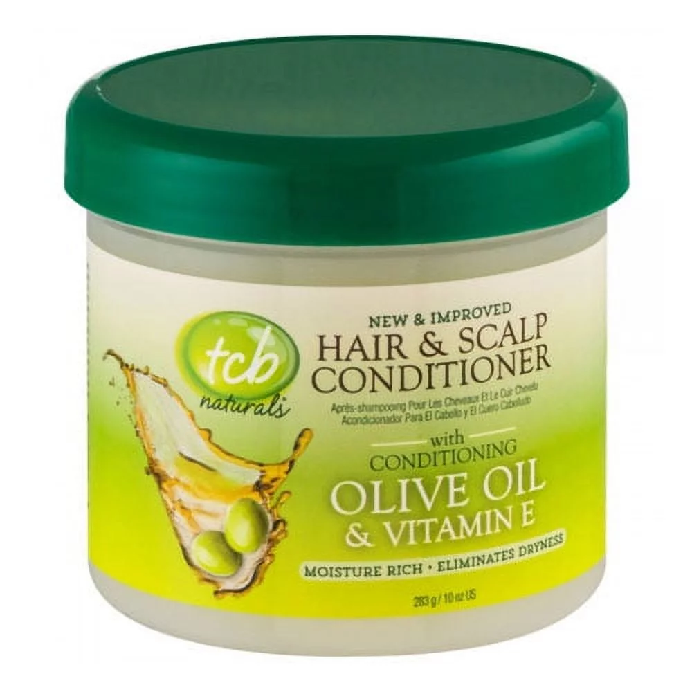 TCB Naturals Hair And Scalp Conditioner, Olive Oil And Vitamin-E, 10 Oz, 6 Pack