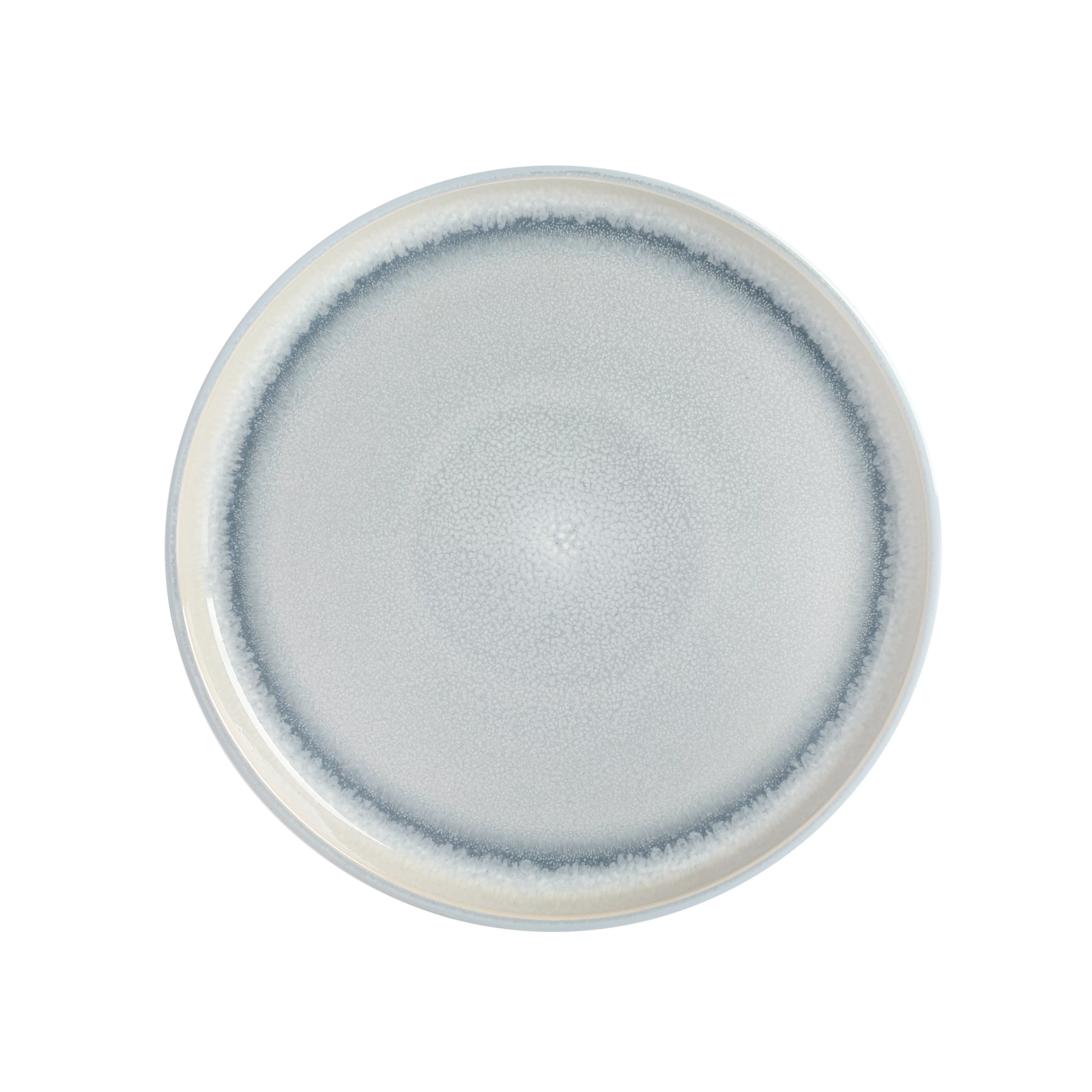 Gibson Elite Juno Moon 16 Piece Double Bowl Reactive Dinnerware Set - Blue