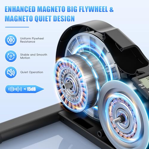 ANCHEER Under Desk Elliptical, Under Desk Bike Pedal Exerciser, Fully Assembled Leg Exerciser 2 in 1 Seated Standing Elliptical, Ultra-Quiet Mini Elliptical Machines for Home Office Use