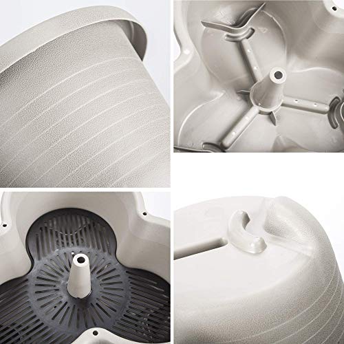 Amazing Creation Stackable Planter, Terracotta 5-Tier Vertical Garden Planter, Grow Your Own Vertical Oasis of Vegetables and Succulents