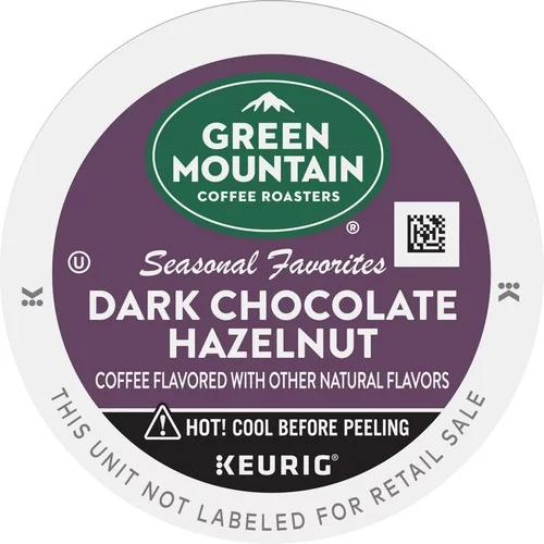 Green Mountain Coffee Roasters reg; K-Cup Dark Chocolate Hazelnut Coffee - Compatible with K-Cup Brewer, Keurig Brewer - Medium - 24 / Box | Bundle of 10 Boxes
