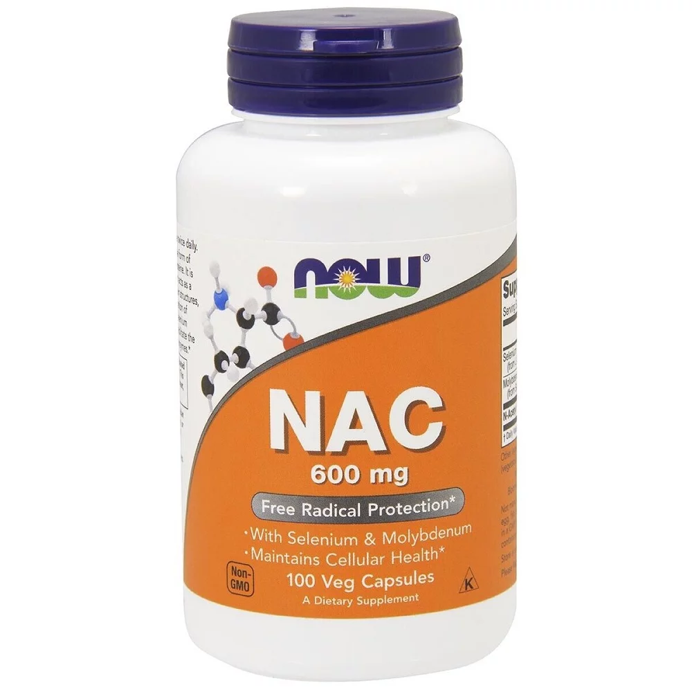 NOW Foods NAC 600 mg - 100 Veg Capsules