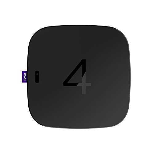 Roku 4 | HD and 4K UHD Streaming Media Player with Enhanced Remote (Voice Search, Lost Remote Finder, and Headphone), Quad-Core Processor, Dual-Band Wi-Fi, Ethernet, and USB Port