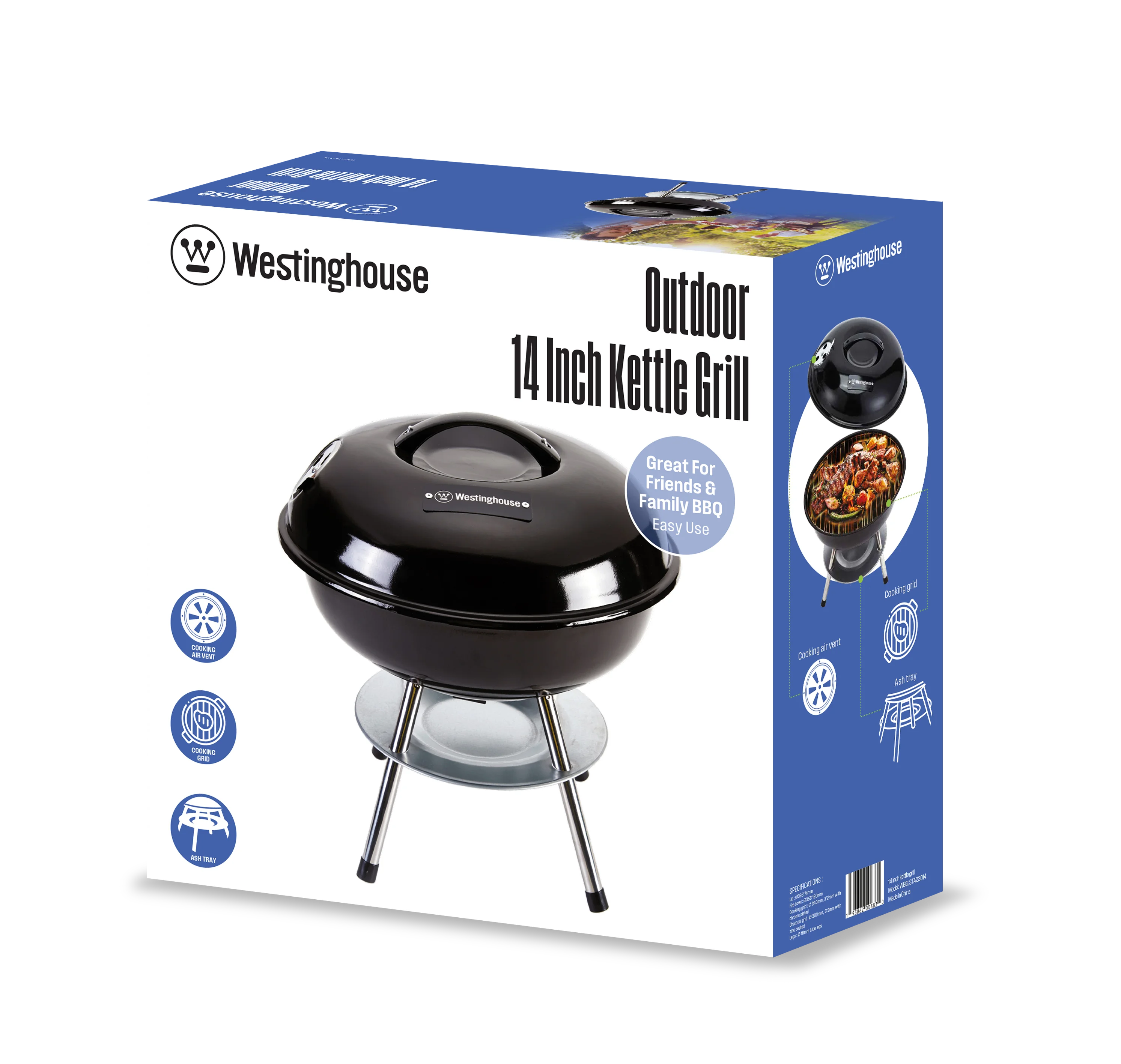 Westinghouse - 14in Kettle Grill