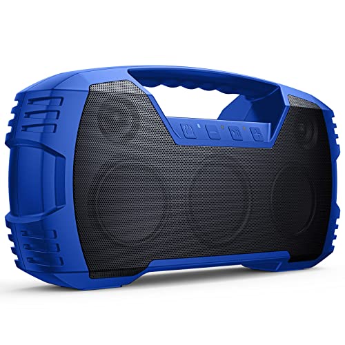 IPX7 Waterproof Bluetooth Speaker, 40W(60 Peak) Portable Wireless Speakers with Subwoofer, 32H Playtime, Stereo Loud Sound, Deep Bass, Bluetooth 5.0 with Handle for Pool, Beach, Outdoor, Gifts
