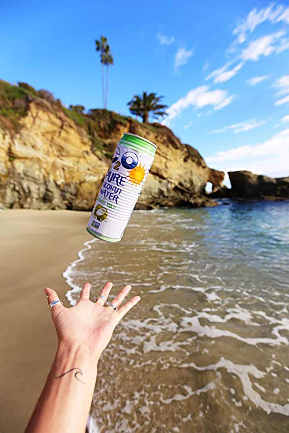 C2O Pure Coconut Water with Pulp | Plant Based | Non-GMO | No Added Sugar | Essential Electrolytes | 17.5 FL OZ (Pack of 12)