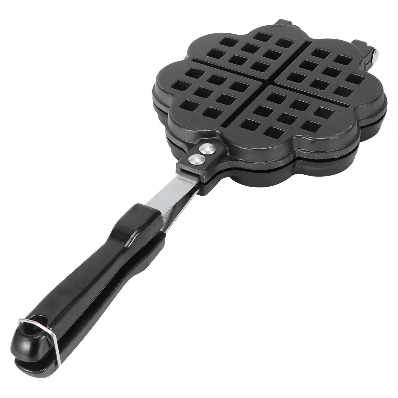 Nikou Waffle Iron - Heart Shape Household Kitchen Gas Non-Stick Waffle Maker Pan Mould Mold Press Plate Baking Tool DIY