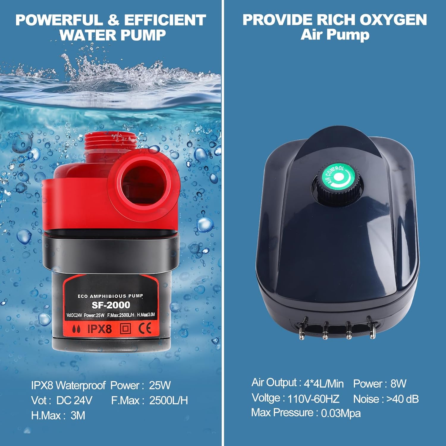 RDWC Hydroponics Grow System 4 Site + Reservoir, 7-Gallon Top Drip Recirculating Deep Water Culture Hydroponic Bucket System, Hydroponics Growing System Kit with Water Pump, Air Pump