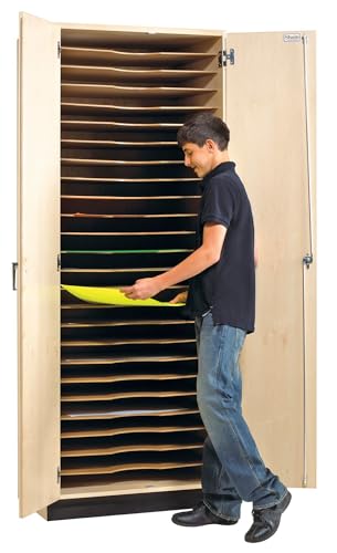 Diversified Spaces Classroom Flat Paper/Board Art Storage Cabinet, 32