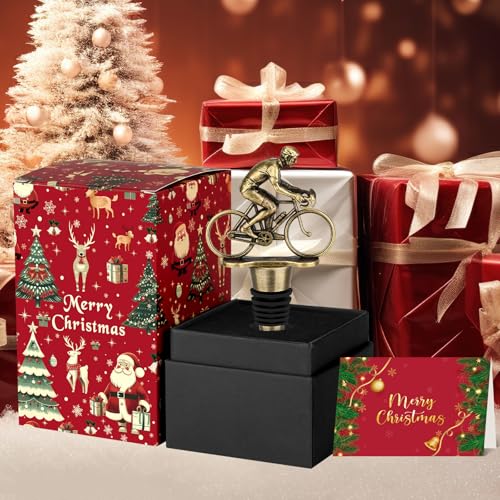 LKKCHER Deer Wine Bottle Stopper, Vintage Wine Gifts for Men Women, Father Gifts Birthday Gifts Christmas Gifts for Men Dad Women, Bronze Stag Gifts, Wine Saver, Wine Accessories