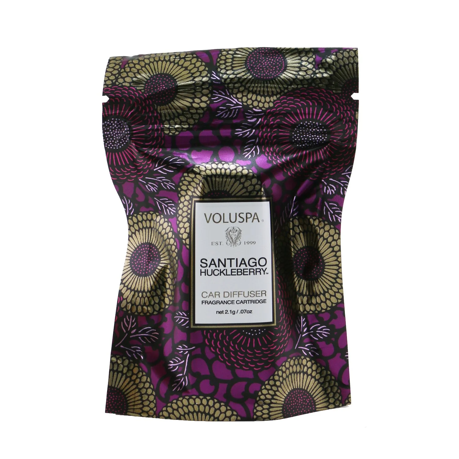Voluspa Car Diffuser Refill - Santiago Huckleberry  2.1g/0.7oz