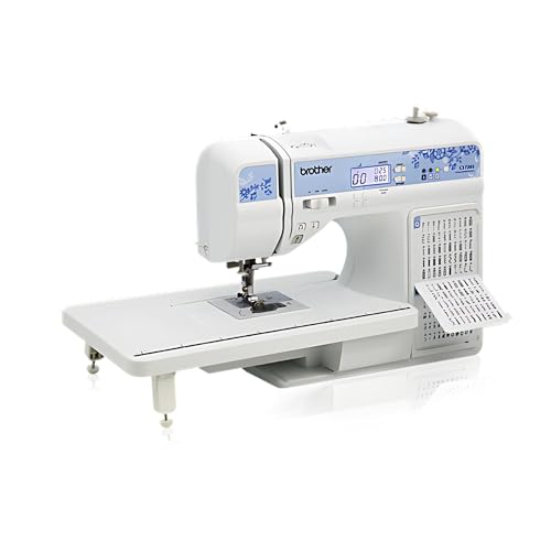 Brother CS7205 Computerized Machine, 150 Built Stitches, 1 Font, Wide Table, 11 Sewing Feet, White