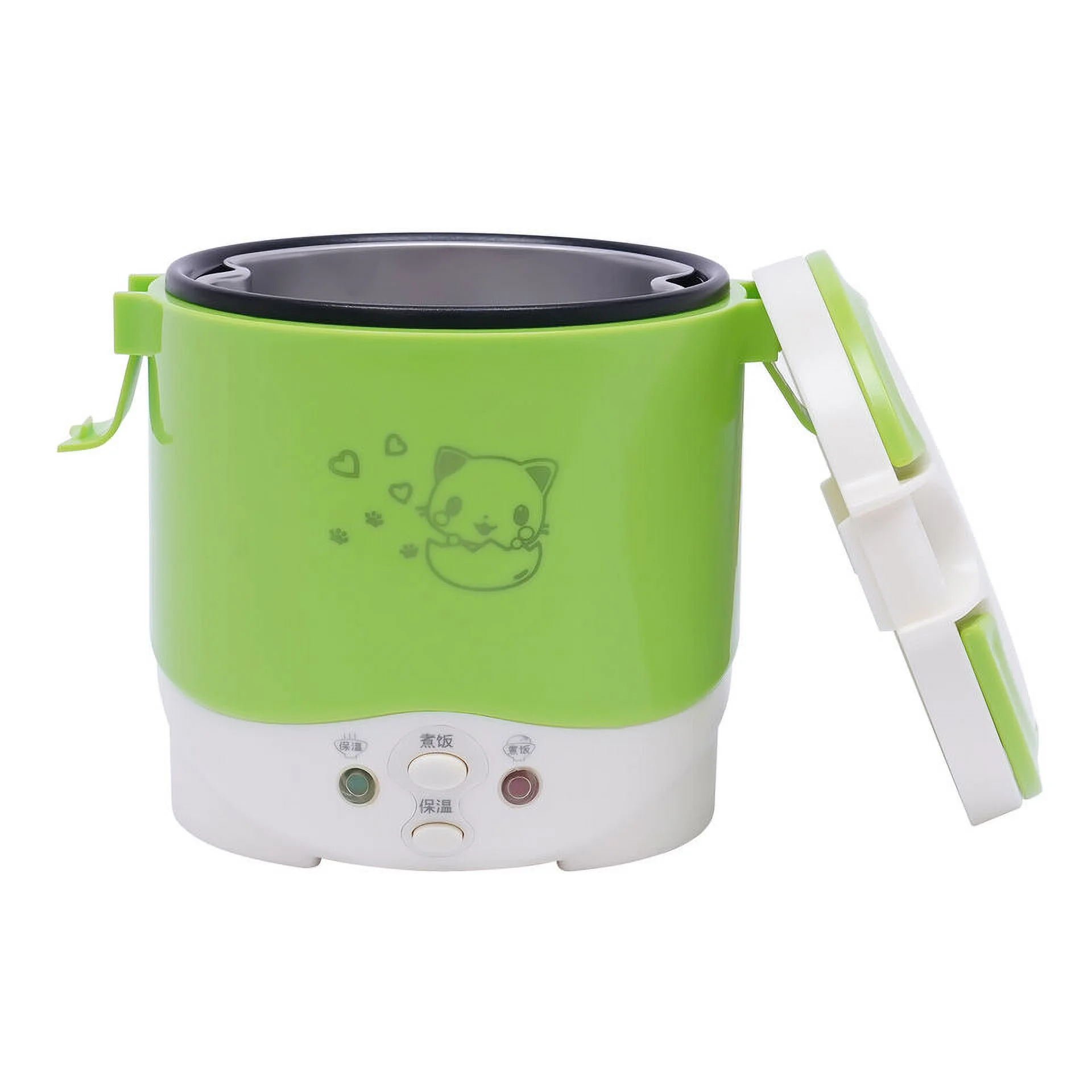 Car Travel Rice Cooker 1L Electric Lunch Box 12V Mini Rice Cooker Steamer