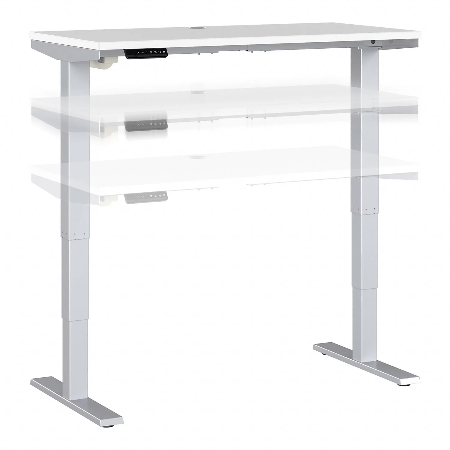 Move 40 Series 48W Height Adjustable Desk in White - Engineered Wood