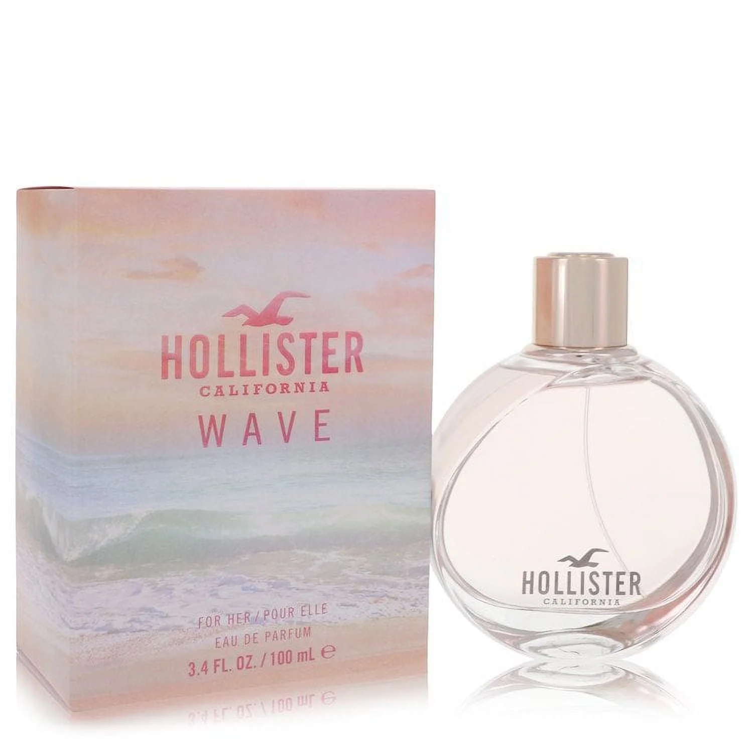 Hollister Wave by Hollister Eau De Parfum Spray 3.4 oz Pack of 4